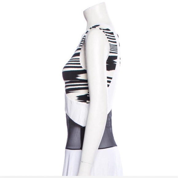 Black and white Missoni print mesh top - Picture 2 of 4